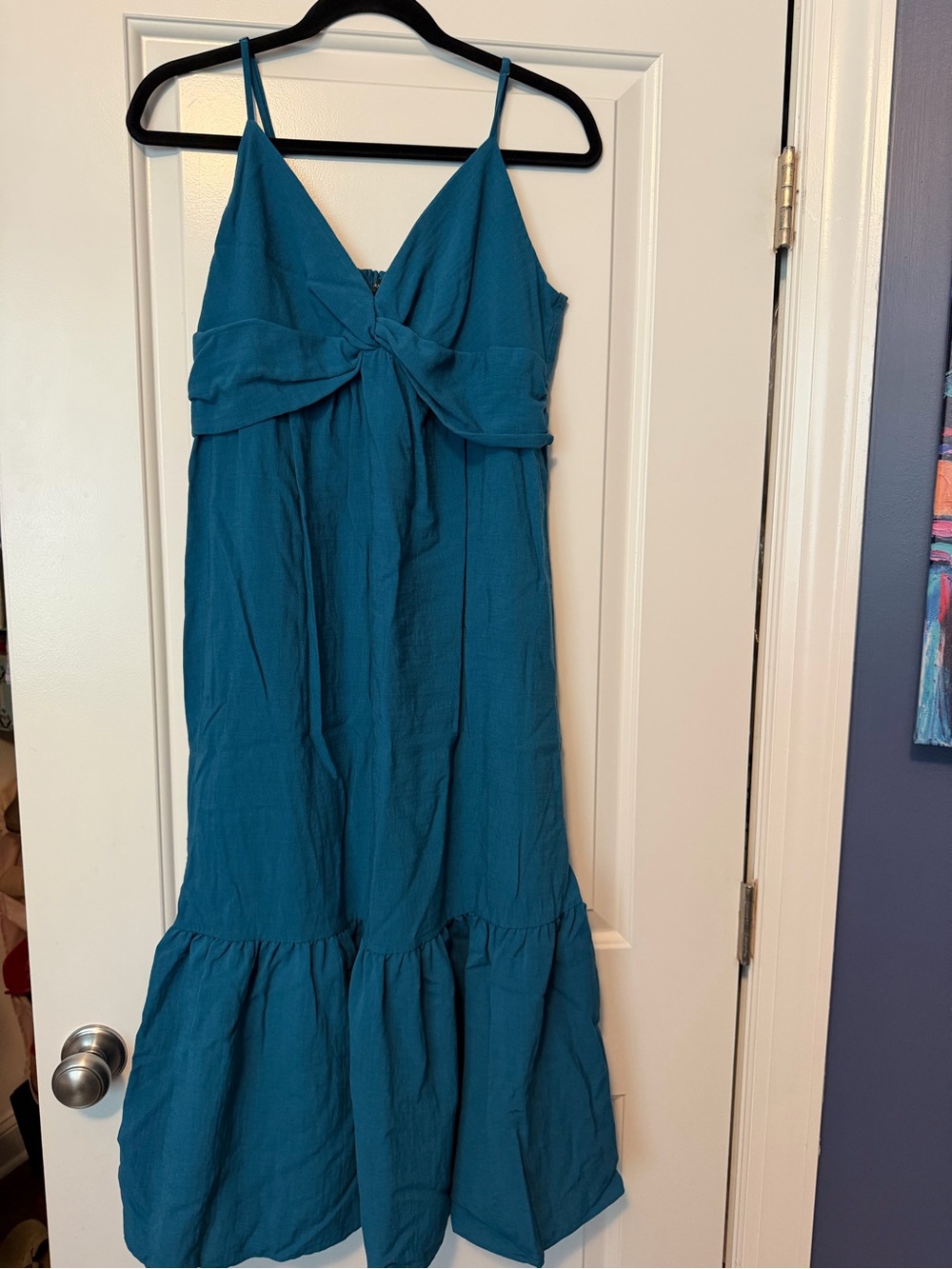 Banana Republic Knot-Front Maxi Dress with Spaghetti Straps